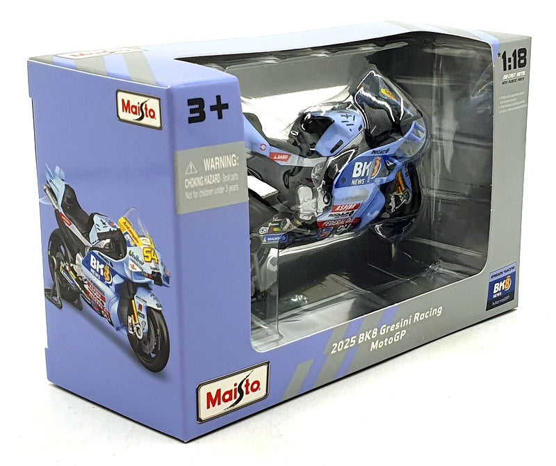Maisto 1/18 Scale 36408 - Ducati Desmosedici MotoGP #73 Gresini Motorbike 2025