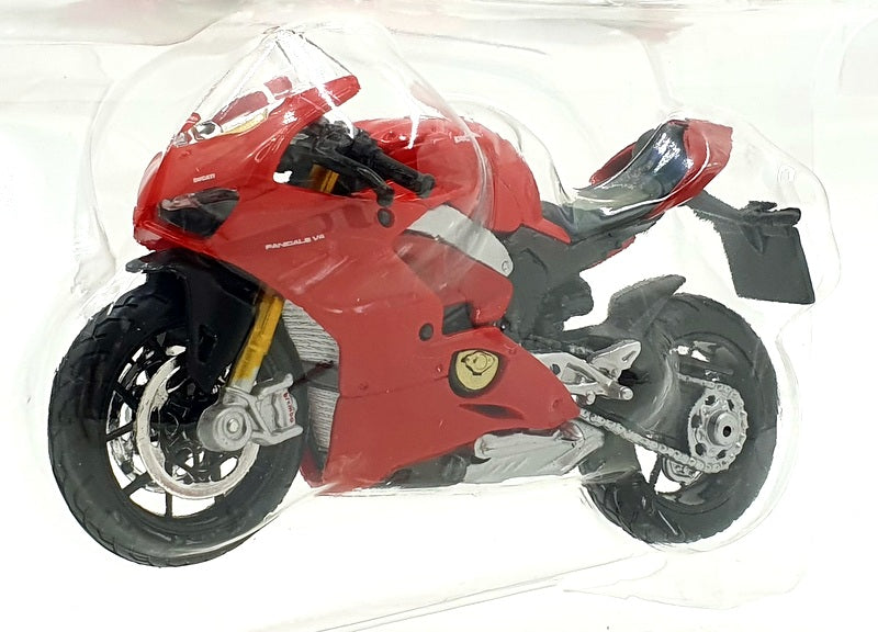 Burago 1/18 Scale 18-51080 - Ducati Panigale V4 Motorbike - Red