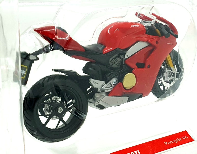 Burago 1/18 Scale 18-51080 - Ducati Panigale V4 Motorbike - Red