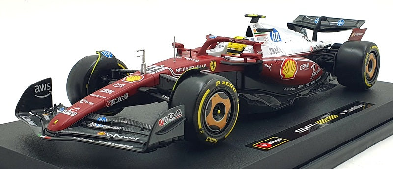 Burago 1/18 Scale Diecast 18-16816 F1 Ferrari SF-25 #44 Monza 2025 - Hamilton