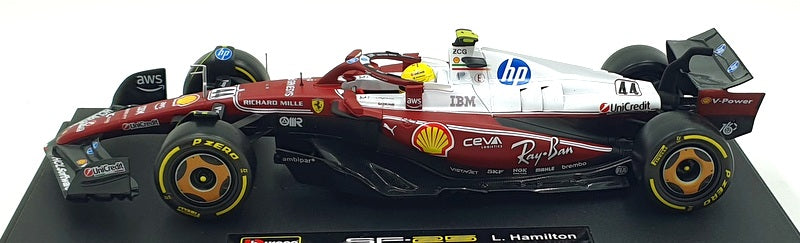 Burago 1/18 Scale Diecast 18-16816 F1 Ferrari SF-25 #44 Monza 2025 - Hamilton