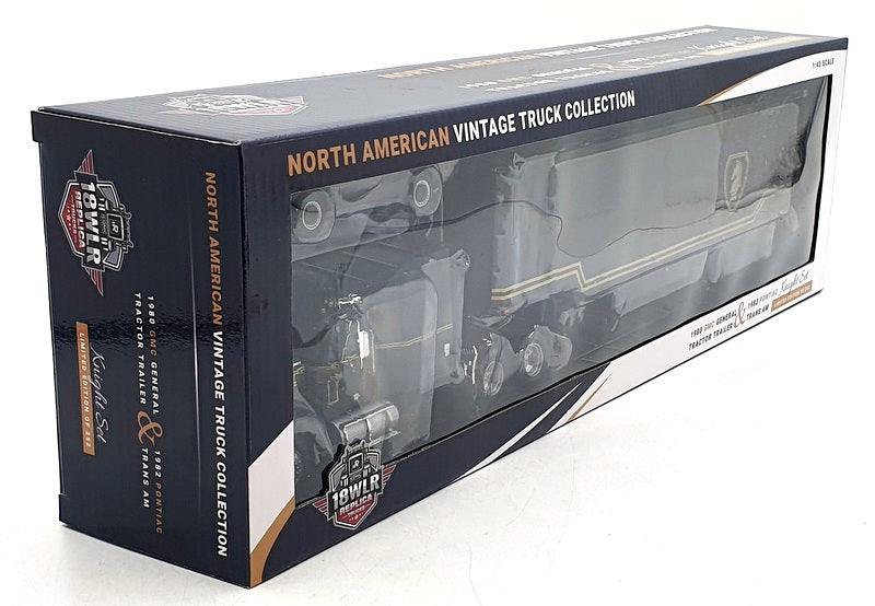 Iconic Replicas 1/43 Scale 43-0639 1980 GMC General with Trailer/Car Knight Set