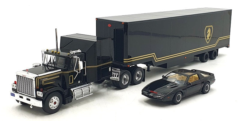 Iconic Replicas 1/43 Scale 43-0639 1980 GMC General with Trailer/Car Knight Set