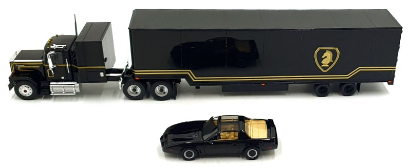 Iconic Replicas 1/43 Scale 43-0639 1980 GMC General with Trailer/Car Knight Set