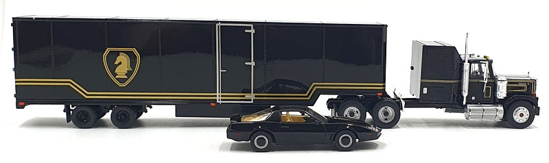 Iconic Replicas 1/43 Scale 43-0639 1980 GMC General with Trailer/Car Knight Set