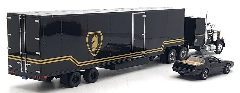 Iconic Replicas 1/43 Scale 43-0639 1980 GMC General with Trailer/Car Knight Set