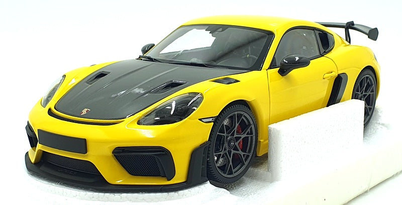 Minichamps 1/18 Scale Diecast 110 062124 - Porsche Cayman GT4 RS 2024 - Yellow
