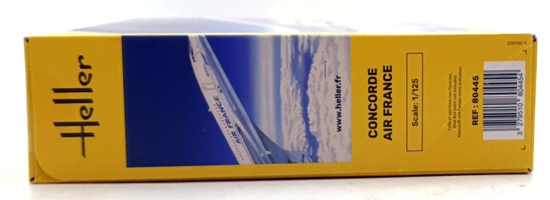 Heller 1/125 Scale Unbuilt Kit 80445 Concorde Air France 85 Piece Aeroplane Kit