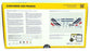 Heller 1/125 Scale Unbuilt Kit 80445 Concorde Air France 85 Piece Aeroplane Kit