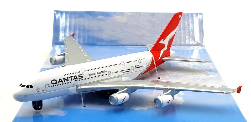 Daron Toys Appx 14cm Long Diecast RT8538-1 Qantas Airbus A380 Aircraft White/Red