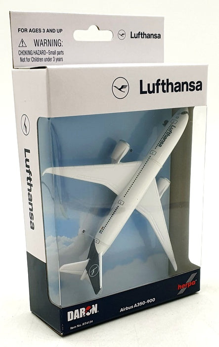 Daron Toys Appx 14cm Long RT4134 - Lufthansa Airbus A350 - 900 Aircraft - White