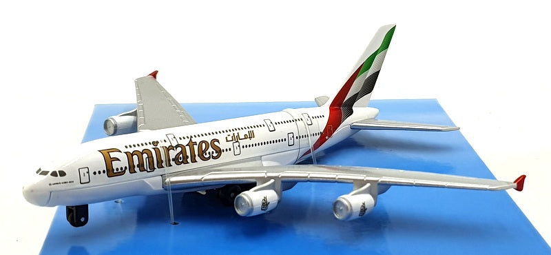 Daron Toys Appx 14cm Long RT9904-1 Emirates Airbus A380 Aircraft - White/Silver
