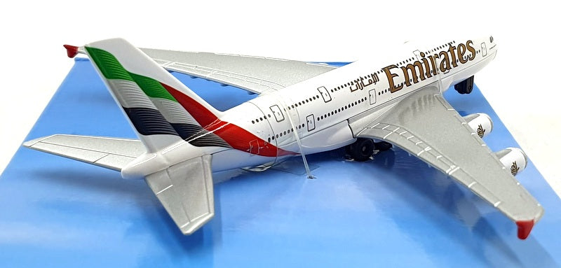 Daron Toys Appx 14cm Long RT9904-1 Emirates Airbus A380 Aircraft - White/Silver
