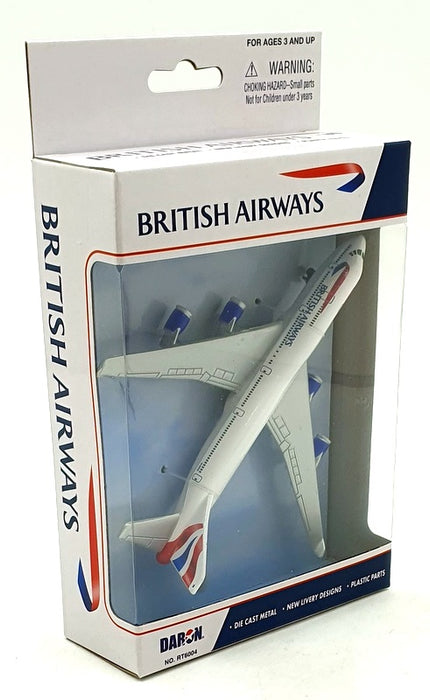 Daron Toys Appx 14cm Long RT6004 - BA Boeing 787 Aircraft - White/Silver