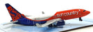 Daron Toys Appx 15cm Long RT2564 - Sun Country Airlines Aircraft - White/Orange