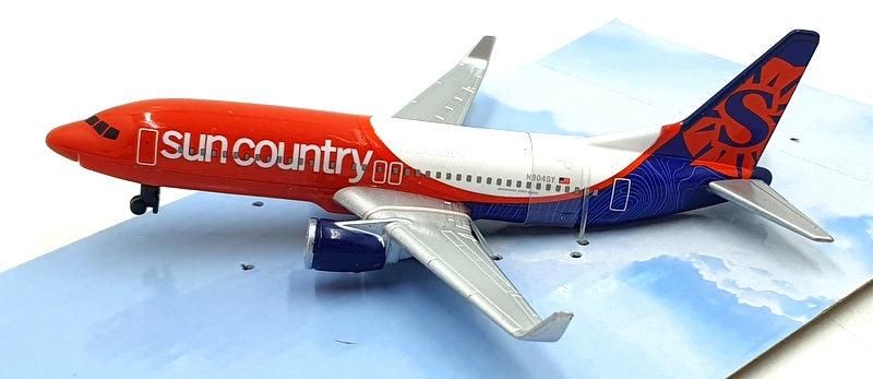 Daron Toys Appx 15cm Long RT2564 - Sun Country Airlines Aircraft - White/Orange