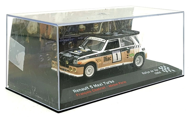 Altaya 1/43 Scale 161026B Renault 5 Maxi Turbo #1 Var Rally 1986 Chatriot/Perin