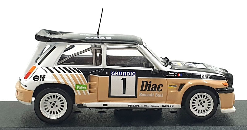 Altaya 1/43 Scale 161026B Renault 5 Maxi Turbo #1 Var Rally 1986 Chatriot/Perin