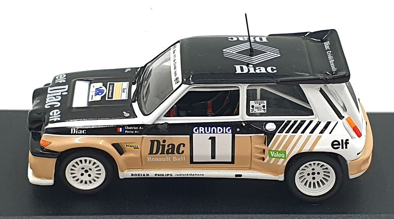Altaya 1/43 Scale 161026B Renault 5 Maxi Turbo #1 Var Rally 1986 Chatriot/Perin