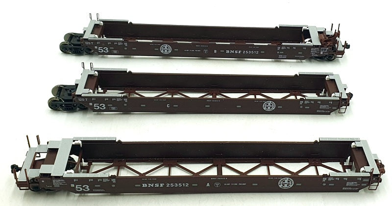 Kato HO 1/87 Scale 30-9011 - Gunderson MAXI-IV Double Stack Car BNSF #253512
