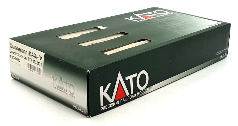 Kato HO 1/87 Scale 30-9032 - Gunderson MAXI-IV Double Stack Car TTX #732171
