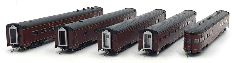 MTH Trains HO 1/87 Scale 80-60013 - Norfolk and Western 5 Car Passenger Set