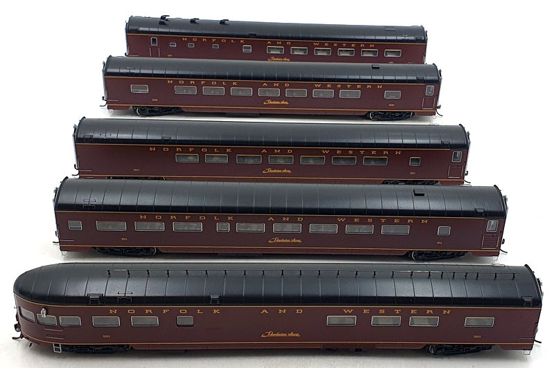 MTH Trains HO 1/87 Scale 80-60013 - Norfolk and Western 5 Car Passenger Set