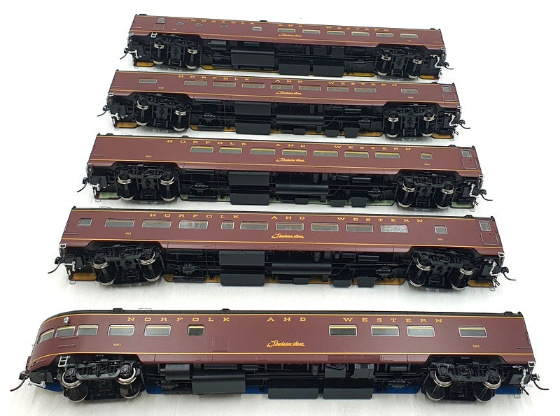 MTH Trains HO 1/87 Scale 80-60013 - Norfolk and Western 5 Car Passenger Set