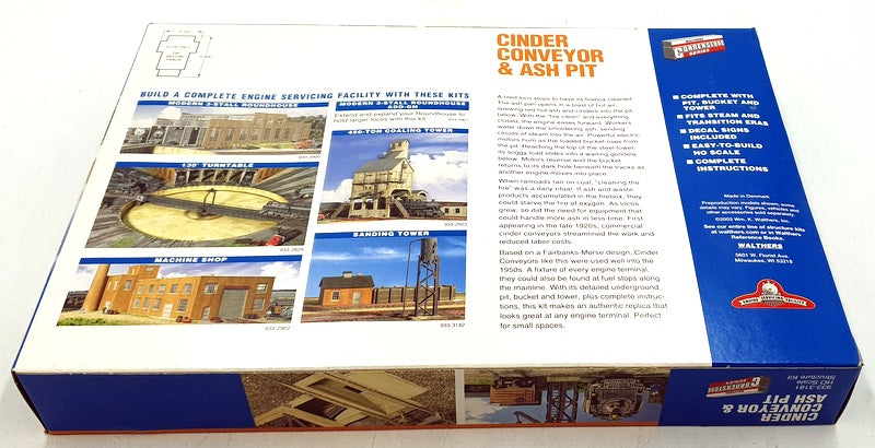 Walthers Cornerstone HO Scale Kit 933-3181 - Cinder Conveyor and Ash Pit