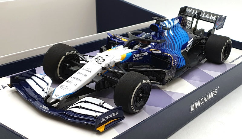 Minichamps 1/18 Scale 147 212263 - F1 Williams Mercedes FW43B #63 Saudi GP 2021