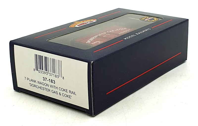 Bachmann OO Gauge 37-183 - 7 Plank Wagon w/Coke Rail 'Dorchester Gas & Coke'