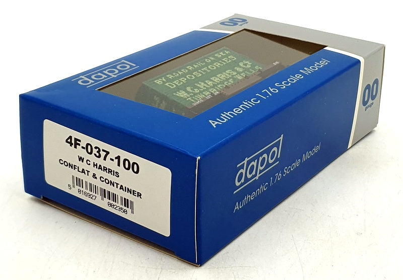 Dapol OO Gauge (1/76) 4F-037-100 - Conflat & Container WC Harris Tunbridge Wells