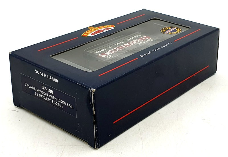 Bachmann OO Gauge 37-180 - 7 Plank Wagon w/ Coke Rail S Moseley & Son
