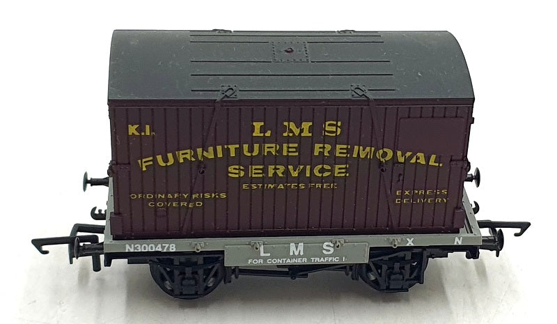 Dapol OO Gauge (1/76) B162 - LMS Conflat w/Furniture Container N300478