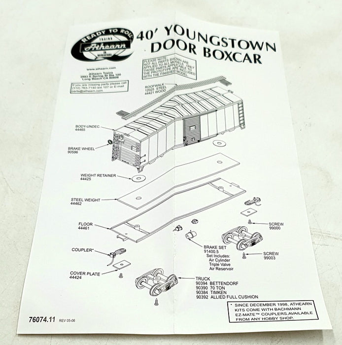Athearn HO (1/87) Scale 70067 Pennsylvania Railroad 40' Youngstown S/D Box 30689