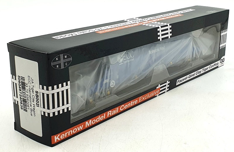 Kernow OO Gauge SB0021 - JIA Tiger Clay Wagon ECC International Blue