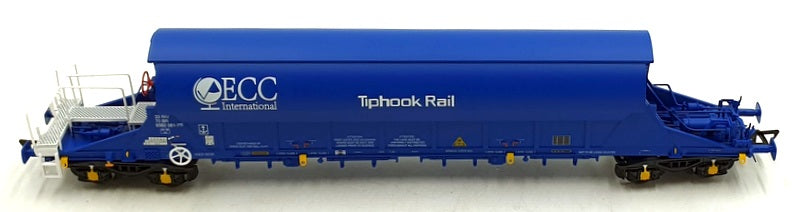 Kernow OO Gauge SB0021 - JIA Tiger Clay Wagon ECC International Blue