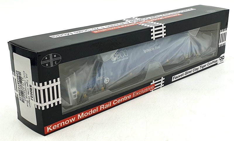 Kernow OO Gauge SB002J - JIA Tiger Clay Wagon ECC International Blue