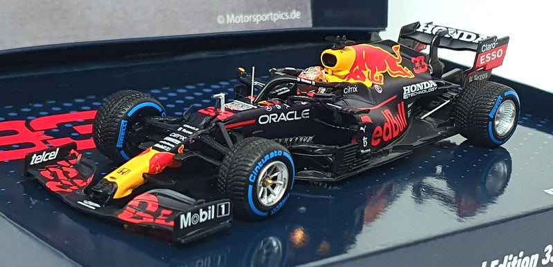 Minichamps 1/43 Scale 413 211433 - F1 Honda RB16B 1st Belgian GP 2021 Verstappen