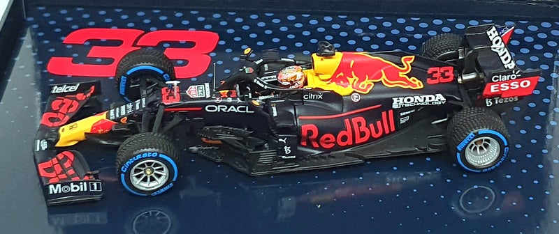 Minichamps 1/43 Scale 413 211433 - F1 Honda RB16B 1st Belgian GP 2021 Verstappen