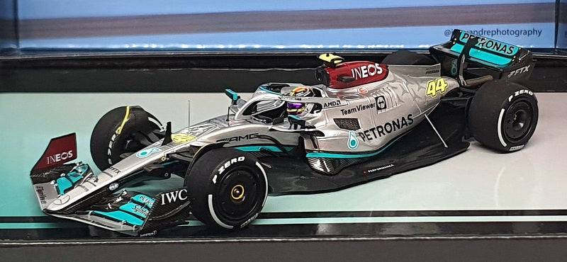 Minichamps 1/43 Scale 447221244 - F1 Mercedes AMG 300th French GP 2022 Hamilton