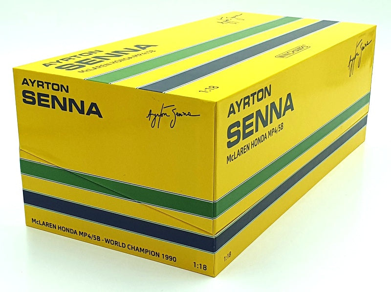 Minichamps 1/18 Scale 543901827 - McLaren Honda MP4/5B World Champion 1990 Senna