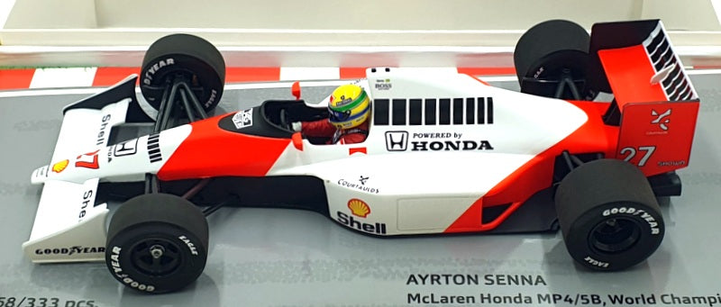Minichamps 1/18 Scale 543901827 - McLaren Honda MP4/5B World Champion 1990 Senna