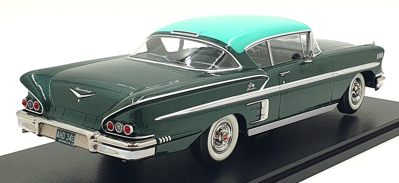 KK 1/18 Scale Diecast KKDC181594 1958 Chevrolet Bel Air Impala Sport Coupe Green