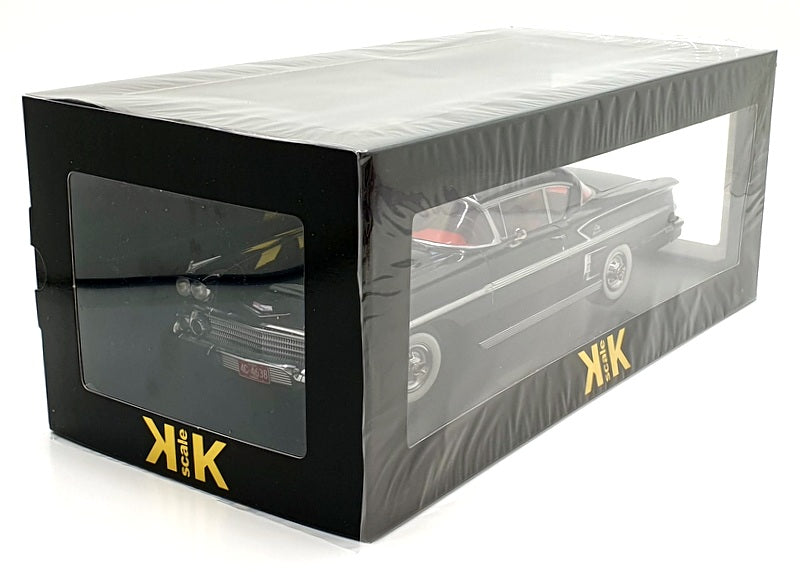 KK 1/18 Scale Diecast KKDC181592 1958 Chevrolet Bel Air Impala Sport Coupe Black