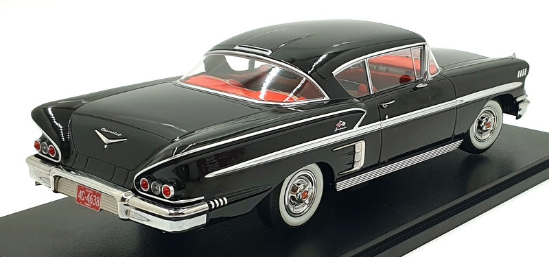 KK 1/18 Scale Diecast KKDC181592 1958 Chevrolet Bel Air Impala Sport Coupe Black