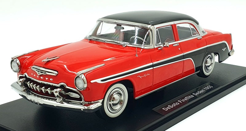 KK 1/18 Scale Diecast KKDC181541 - 1955 DeSoto Fireflite Sedan - Red/Black