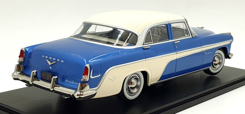 KK 1/18 Scale Diecast KKDC181544 - 1955 DeSoto Fireflite Sedan - Blue/White