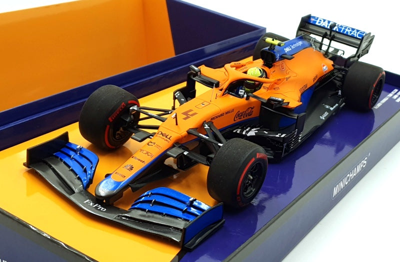 Minichamps 1/18 Scale 533 211804 - McLaren F1 MCL35M Bahrain GP 2021 - Norris