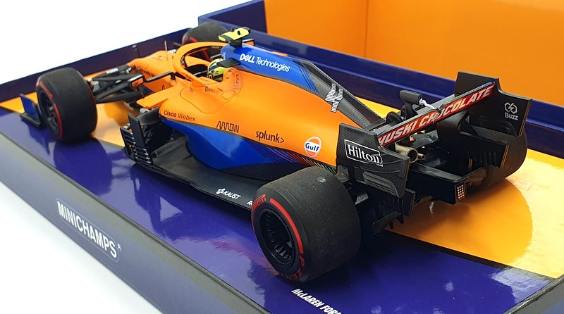 Minichamps 1/18 Scale 533 211804 - McLaren F1 MCL35M Bahrain GP 2021 - Norris